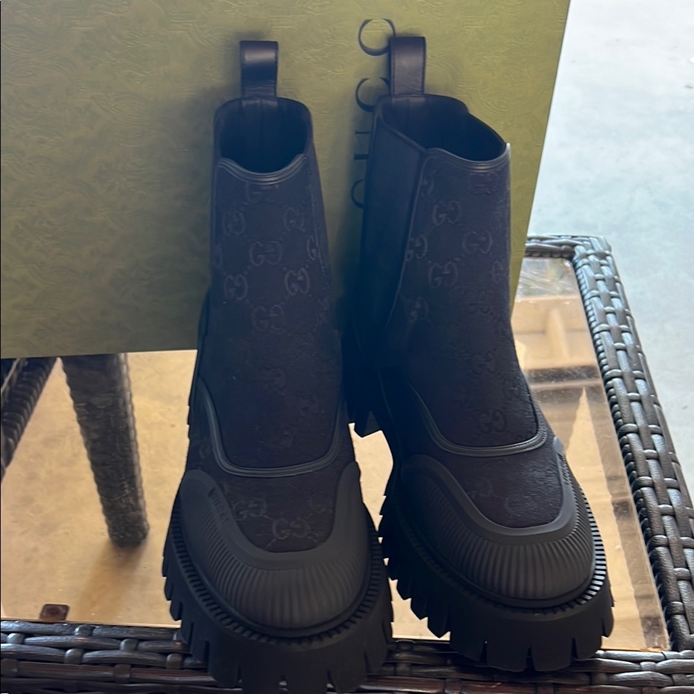Gucci Men GG Ankle Boots - Picture 2 of 15